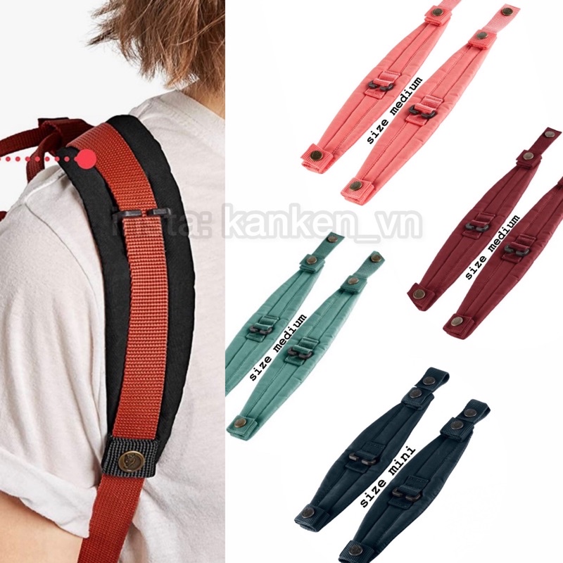 Kanken Shoulder Pads size Medium/Thường & Mini - ĐỆM VAI QUAI ĐEO Balo Kanken Chính Hãng Kanken_vn