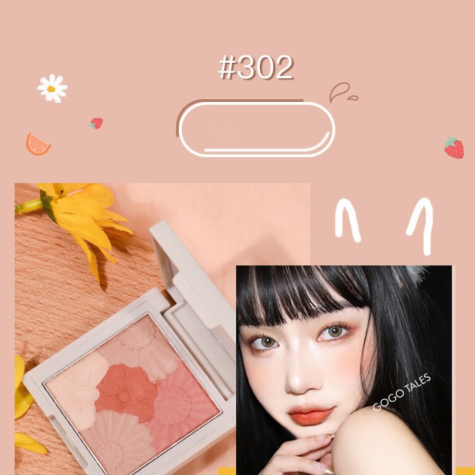 Phấn má GOGO TALES hoa cúc Hearbeat Pink Blush GT173 | BigBuy360 - bigbuy360.vn