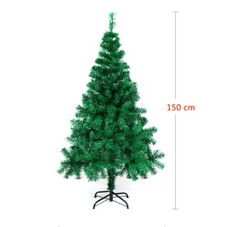 Cây thông Noel 1m5 tán rộng, lá dày, chân đế kim loại cao cấp