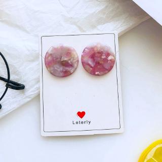 Earrings female cubes retro style