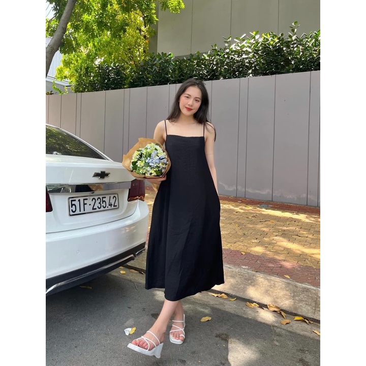 ĐẦM HAI DÂY CỘT DÂY LƯNG NHIỀU MÀU XINH XẮN - SALA DRESS