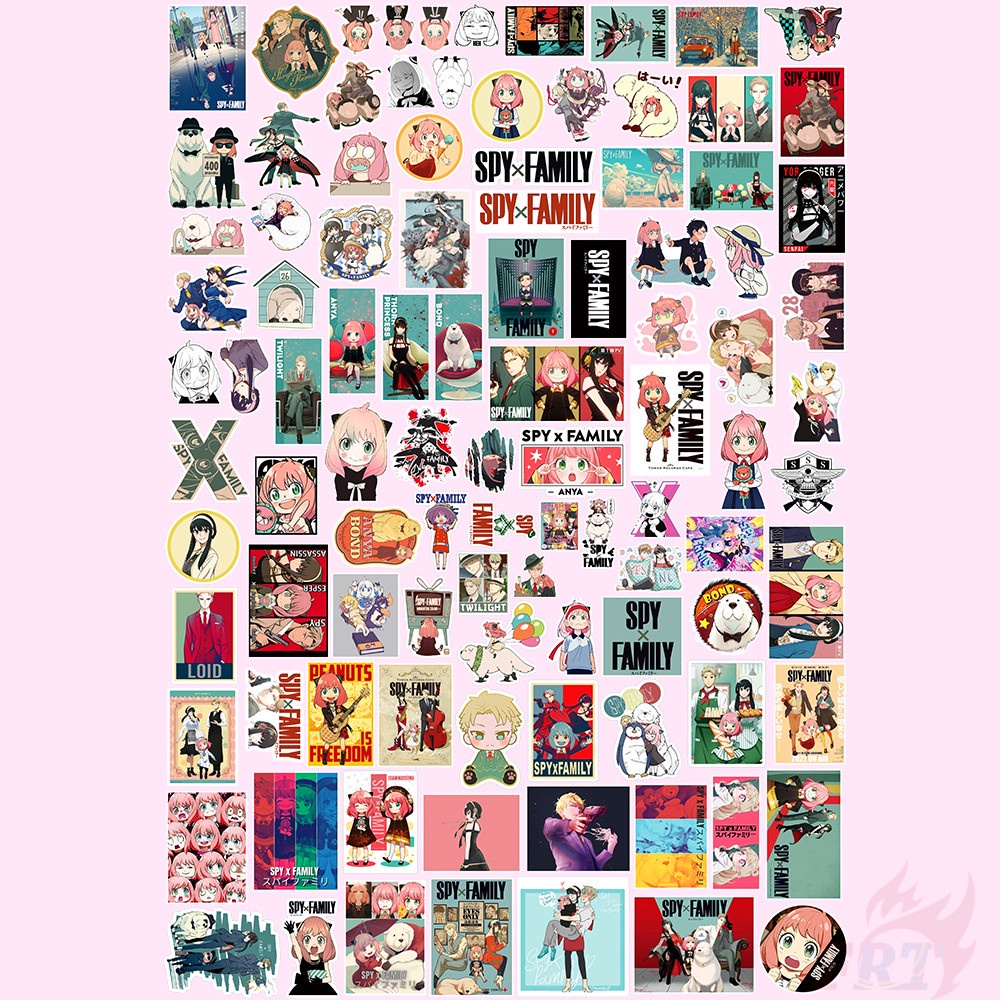 100Pcs/Set ❉ SPY×FAMILY Series B Stickers ❉ Cartoon DIY Fashion Mixed Waterproof Doodle Decals Stickers