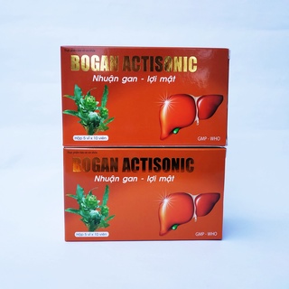 Combo 2 Hộp Viên Uống Bổ Gan Bogan Actisonic - Giúp Nhuận Gan, Lợi Mật, Giải Độc Gan - Hộp 50 Viên (Boganic)