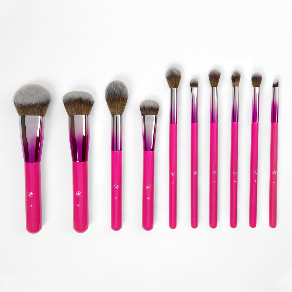 Set Cọ 10 Cây Kèm Hộp BH COSMETICS Midnight Festivak Brush Set