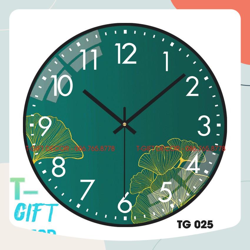 Đồng hồ treo tường kim trôi pha lê tráng gương 3D cao cấp trang trí nhà cửa TẶNG KÈM pin và định treo tường 4 chân -TG25