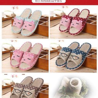DÉP ĐI TRONG NHÀ CUTE MẮT KÍNH