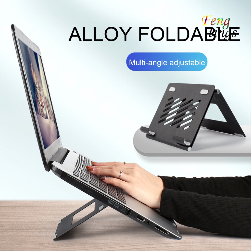 Giá Đỡ Laptop / Máy Tính Bảng Bằng Hợp Kim Nhôm Thiết Kế Tản Nhiệt Tiện Dụng Cho Gia Đình