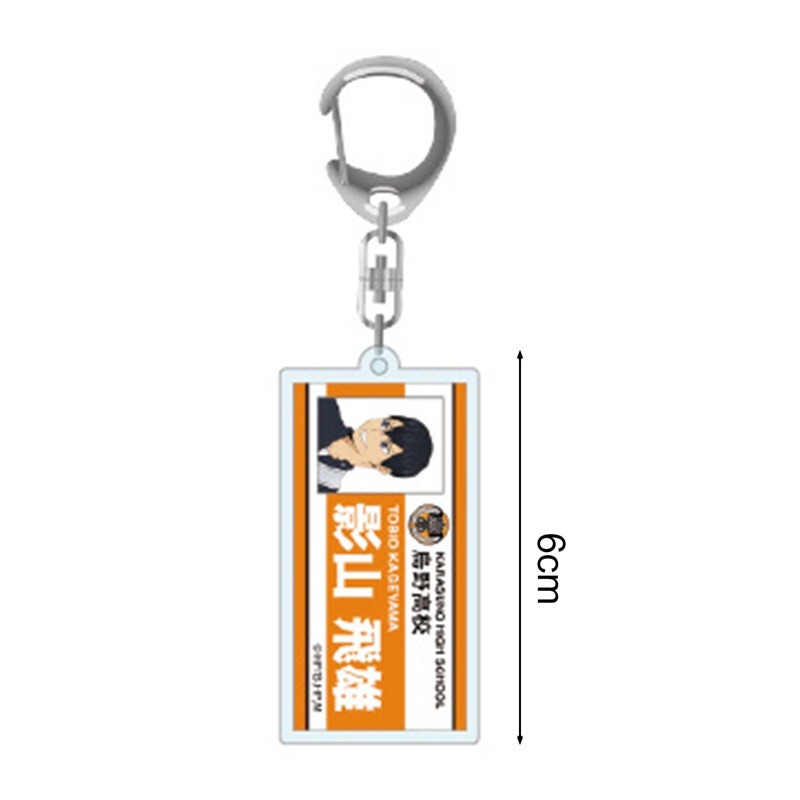 Móc khóa mặt hình anime Haikyuu! bằng acrylic nhiều họa tiết tùy chọn