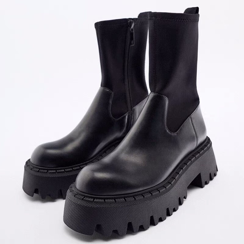 Chunky boots za.ra đế cao . ảnh thật