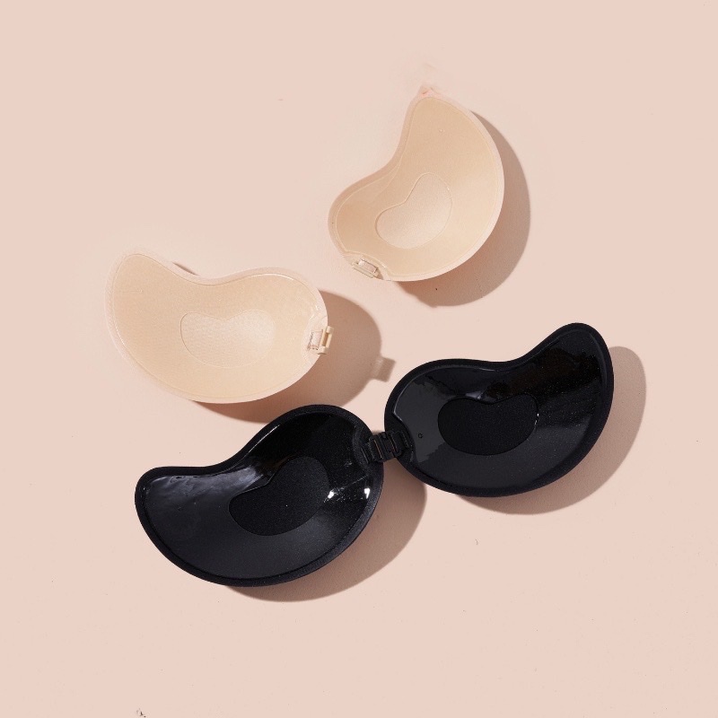 Miếng dán ngực Embra silicone hình quả xoài tạo khe đẩy ngực siêu dính siêu mỏng EBPK16