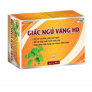 Viên uống an thần GIẤC NGỦ VÀNG cải thiện giấc ngủ ngon và sâu hơn