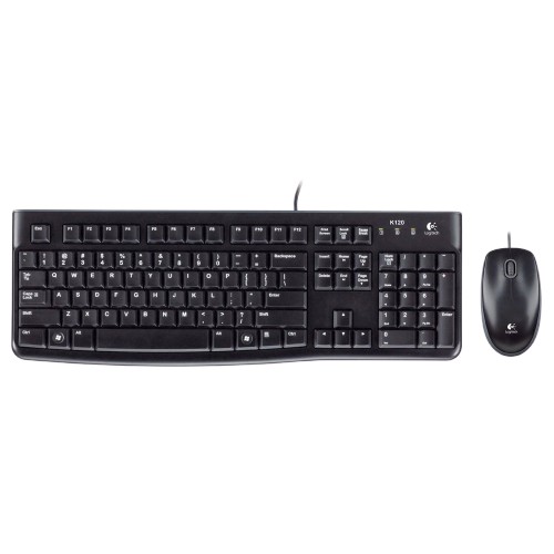 Bộ bàn phím và chuột có dây Logitech MK120 - Hàng Chính Hãng