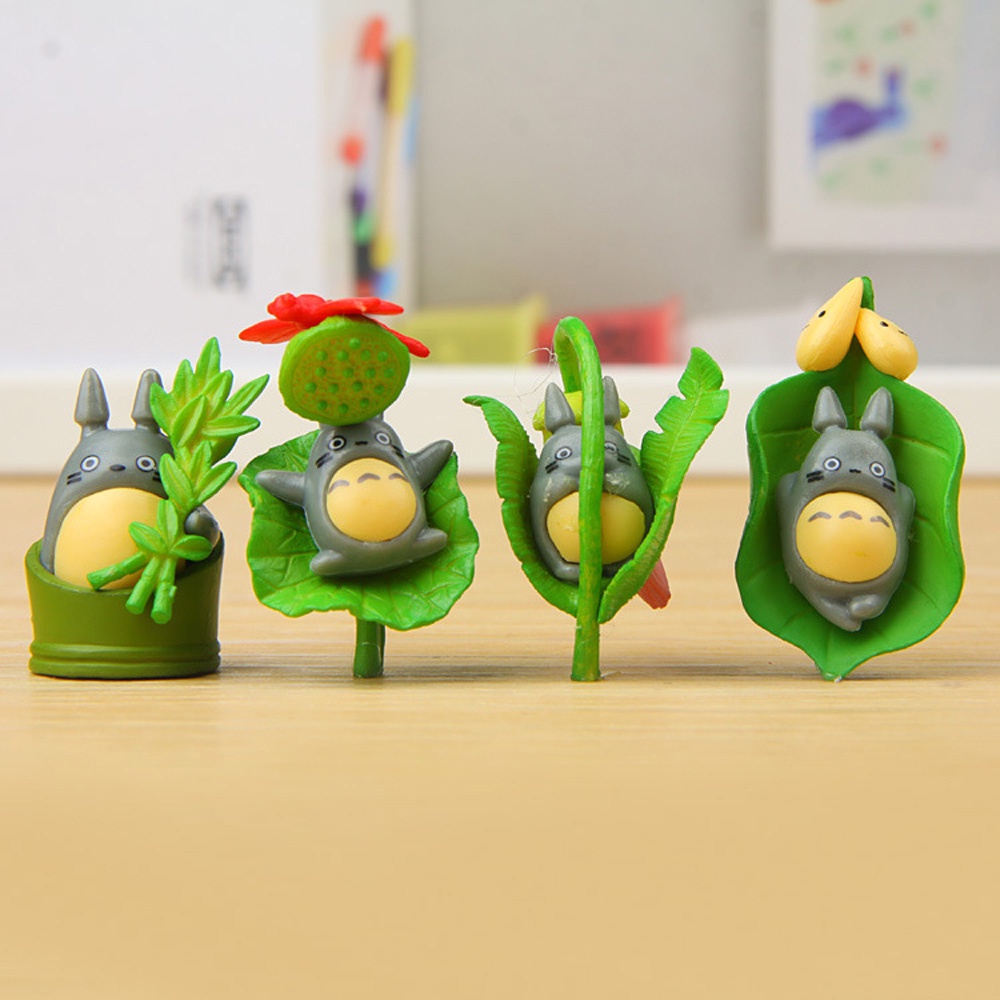 Set 8 Mô Hình Totoro Mini Dễ Thương Dùng Trang Trí Tiểu Cảnh