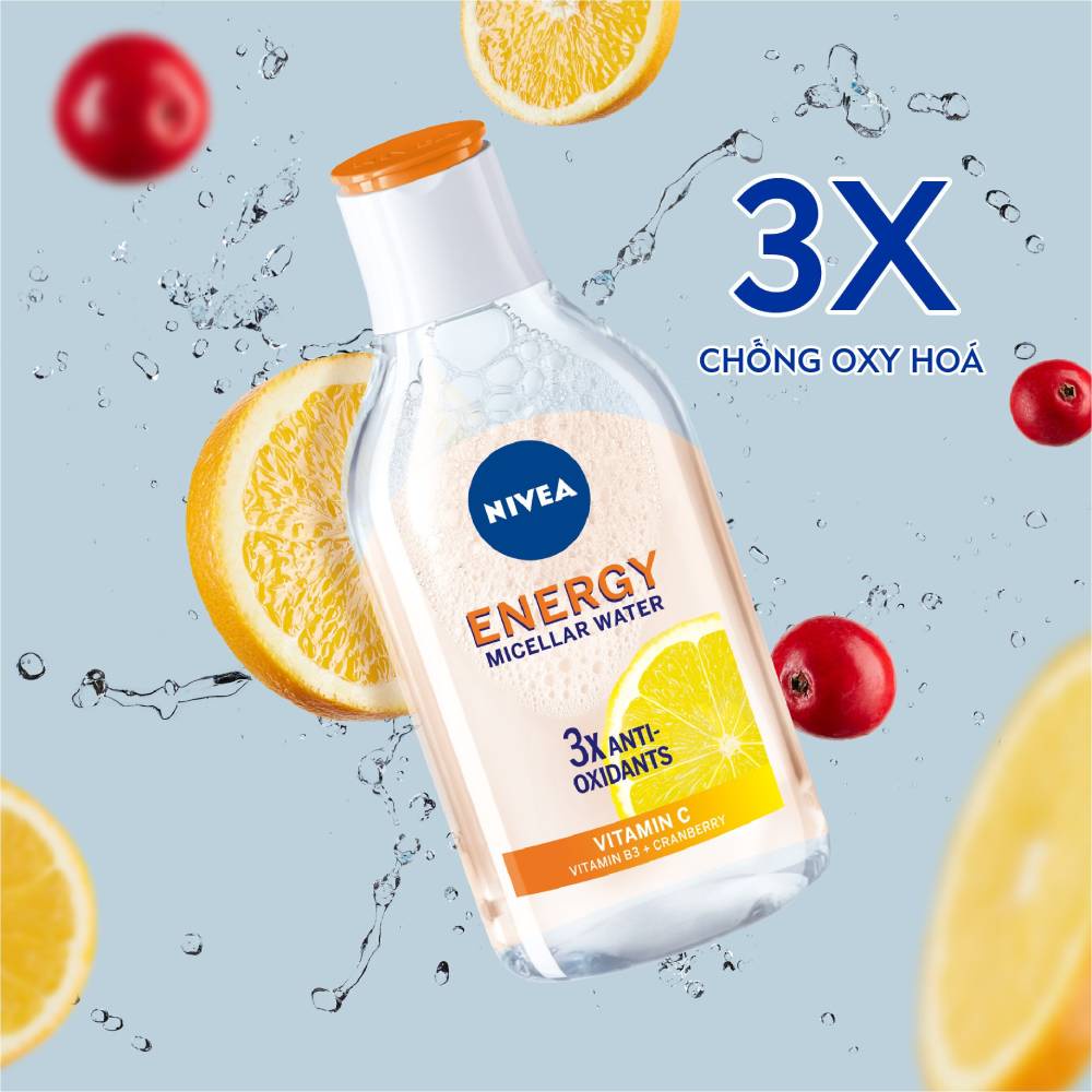 Nước Tẩy Trang Nivea Energy VITC Dưỡng Sáng Và Chống Oxy Hóa 400ml