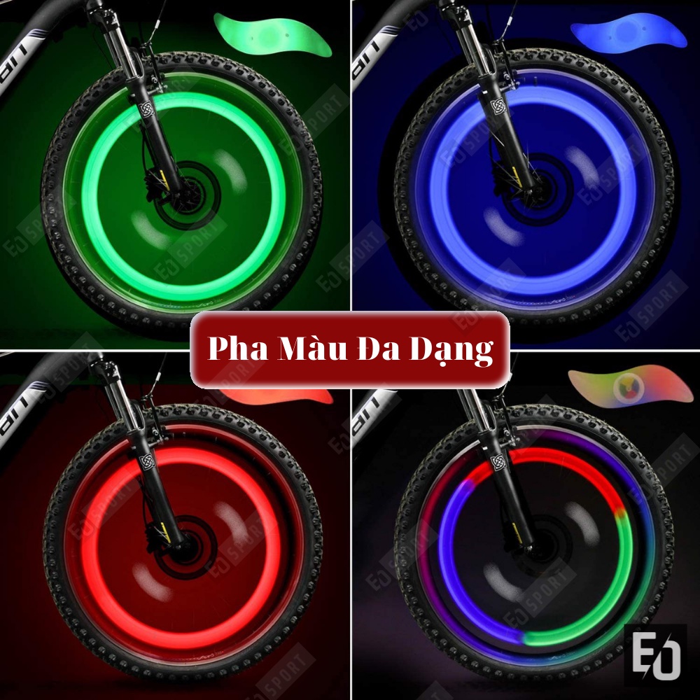 Đèn Led Gắn Bánh Xe Đạp,Xe Máy 3 Chế Độ ,Chống Nước ,Đa Màu Sắc - EO.sportDZ