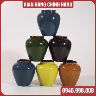 CHẬU MINI TRỒNG CÂY CẢNH NHIỀU MÀU SẮC - HÀNG GỐM BÁT TRÀNG - XƯỞNG GỐM VIỆT