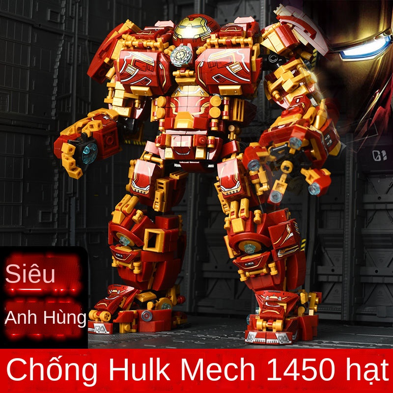 ┇Tương thích với Lego Avengers Iron Man Mecha Robot lắp ráp Khối xây dựng Đồ chơi trẻ em