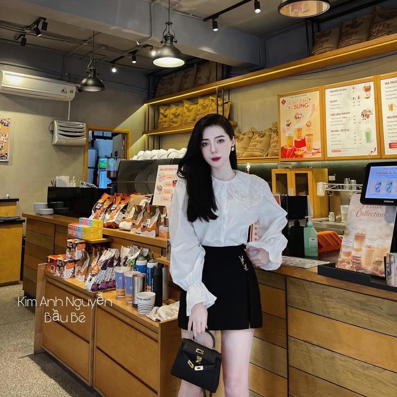 QUẦN GIẢ VÁY UMI YSLL XẺ ĐÙI DÁNG BASIC CHẤT ĐẸP MS14322