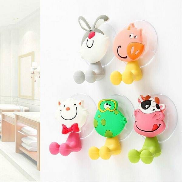 Combo 2 MÓC HÚT CHÂN KHÔNG TREO BÀN CHẢI CUTE