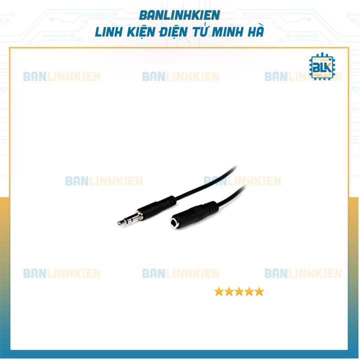 Dây Audio 3.5MM Đầu Đực- Cái dài 1m