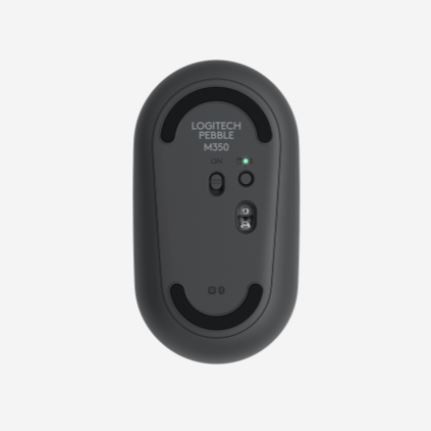 Chuột không dây Logitech Pebble M350 (Trắng/Đen/Hồng) Kết nối Bluetooth hoặc đầu thu 2.4 GHz