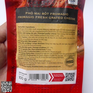 [500g] Phô Mai Bột Parmesan Fromagio 100gr