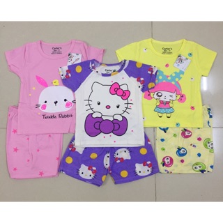 Combo3 bộ tay ngắn bé gái
