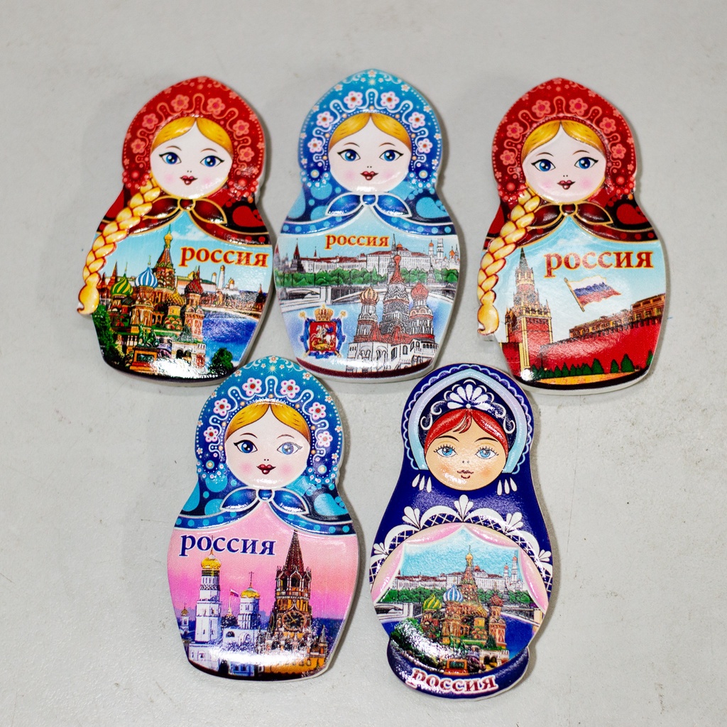 MIẾNG TRANG TRÍ HÌNH BÚP BÊ NGA,PHONG CẢNH NGA RẤT ĐẸP CỰC DỄ THƯƠNG CÓ NAM CHÂM GẮN TỦ LẠNH