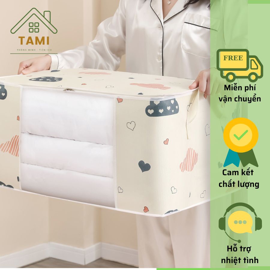 Túi đựng chăn mền, quần áo PEVA chống ẩm, làm gọn tủ đồ, phòng ngủ...