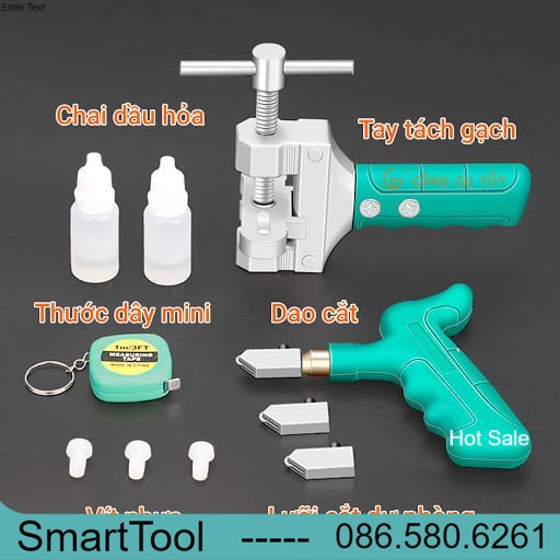 Bộ dao cắt kính đa năng - Dao cắt gạch men đá- kiếng kèm theo dụng cụ bẻ tách gạch kính cao cấp