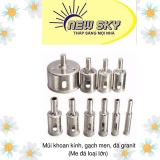 Mũi khoan kính, gạch men, đá granit (Me đá loại lớn)