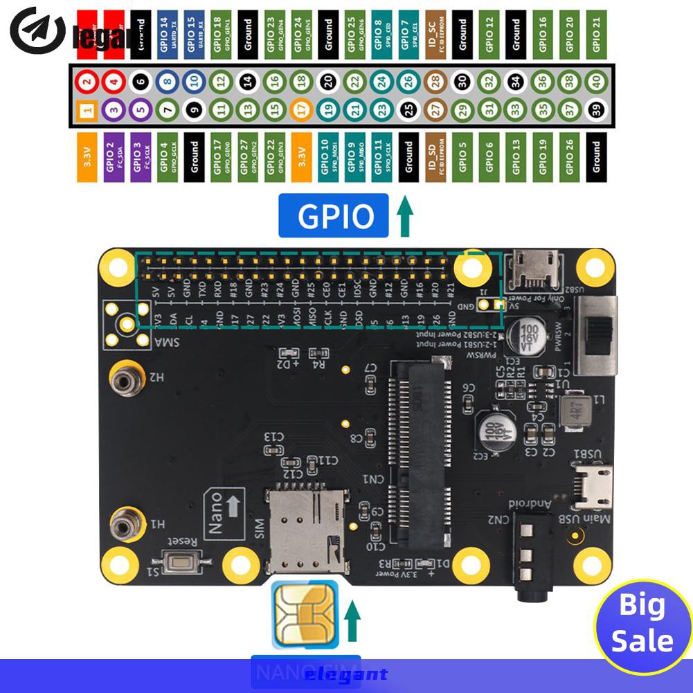 Mũ Lưỡi Trai 3g / 4g / Lte Cho Raspberry Pi / Samsung Artik / Latte / Asus Tinker