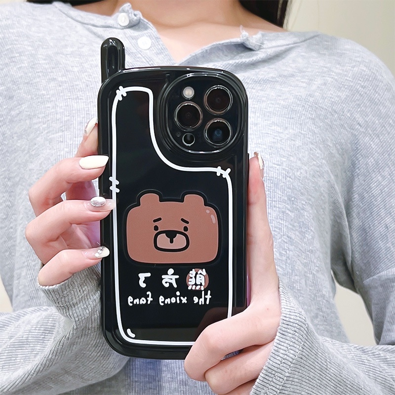 Ốp Điện Thoại In Gấu Hoạt Hình Cho iphone7 / 7plus / 8 / 8plus / x / xs / 11 / 12 / 13 / 14 / pro / max / plus / promax