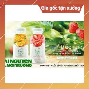 [ICLN9 giảm 5K cho đơn hàng 50k]  Chai Nước Uống Sữa Trái Cây Dâu/Cam TH True Juice Milk Chai 300ml