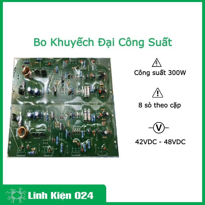 Board khuyếch đại công suất - bo âm li 300W 8 sò