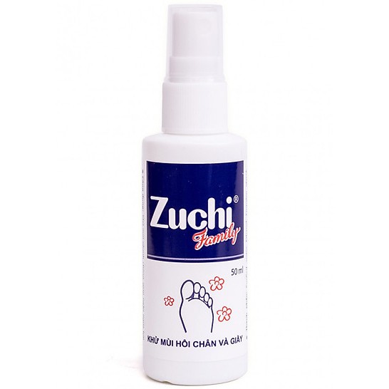 Chai xịt khử mùi hôi chân và xịt giày Zuchi 50ml, khô nhanh, không nhờn, không hại da,khử mùi hôi tức thì,chống hôi chân