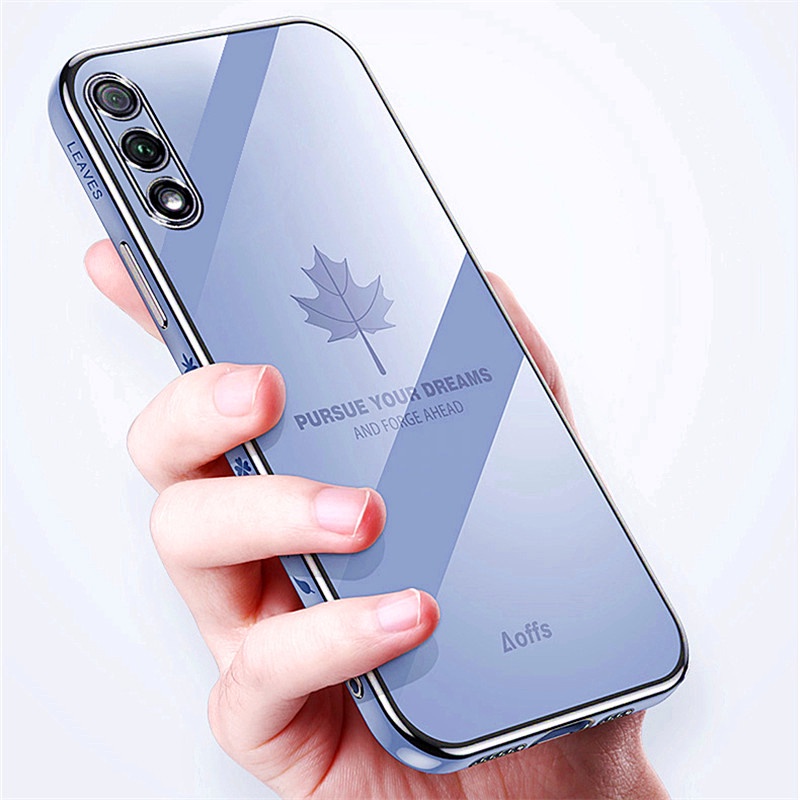 ốp lưng điện thoại mạ sang trọng tương thích với Cho VIVO Y91C Y91 Y91i Y93 Y95 Y65 Y66 Y67 Y81 Y81i Y81S Y83 Y85 Y51 Y71 V9 Vỏ silicon mềm TPU có dây buộc case