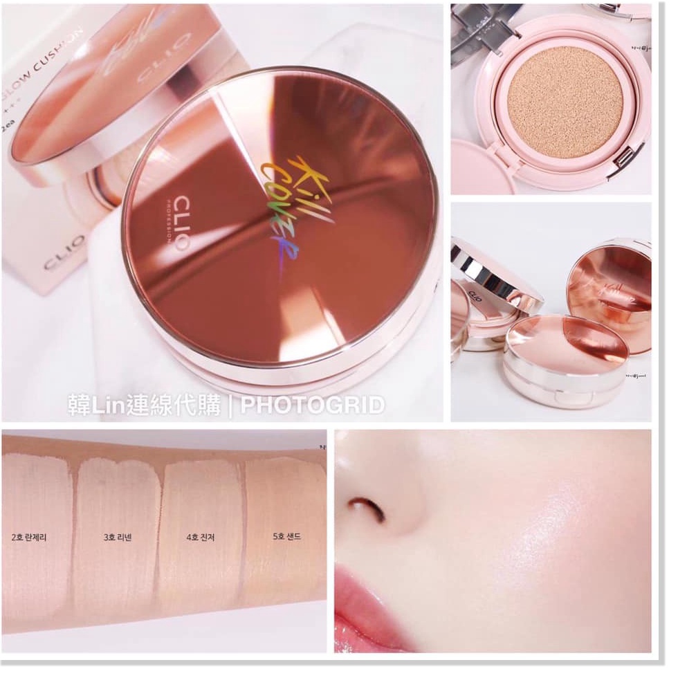 Phấn Nước Clio Kill Cover Foundwear - Glow Cushion SPF50+