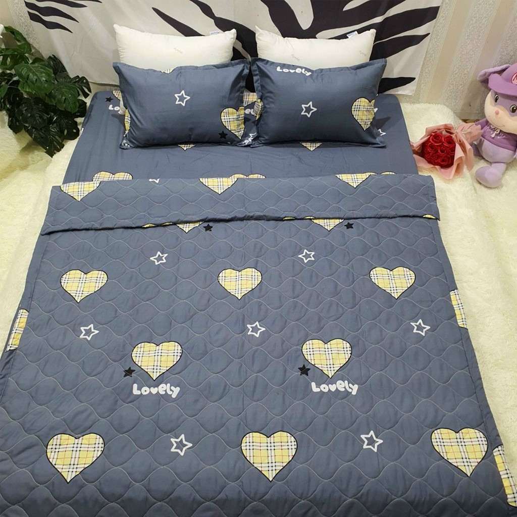 Ga gối Poly Hàn Quốc Bộ Ga Gối Cotton Hàn thoáng mát mềm mịn GGX02 Gosan Bedding | BigBuy360 - bigbuy360.vn