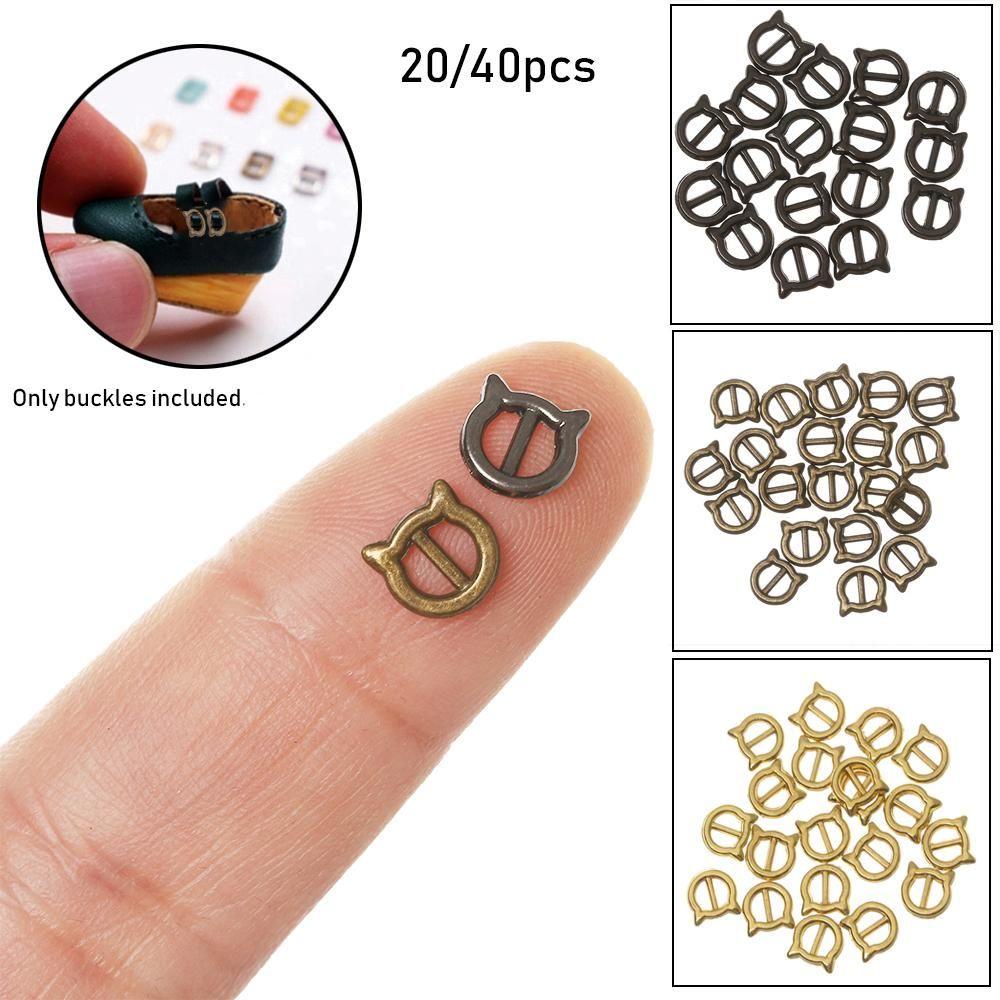 Set 20 / 40 Khóa 4 Màu Hình Mèo Nhồi Bông Cho Búp Bê