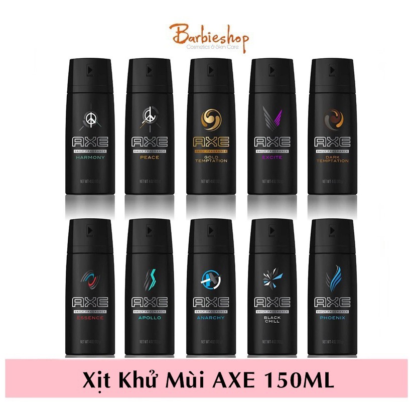 XỊT KHỬ MÙI AXE CHO NAM 150ML