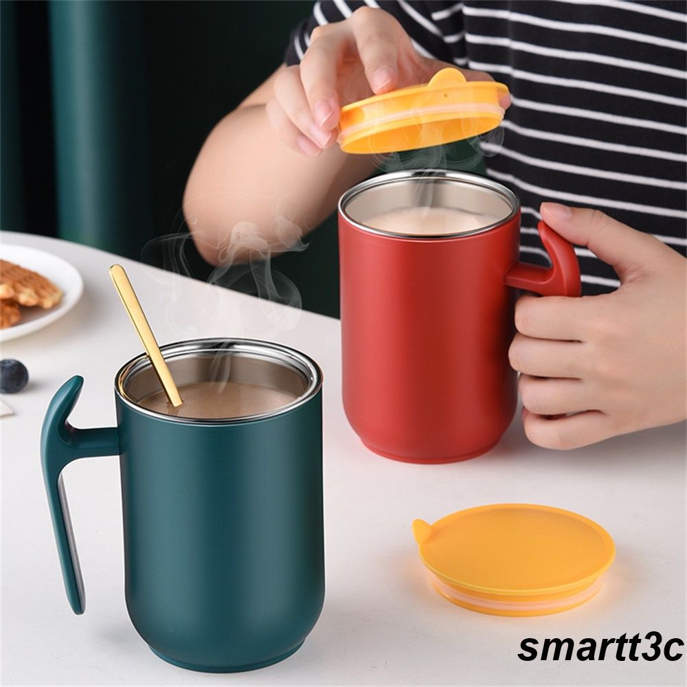 500ml Thermos Cup Large Capacity 304 Stainless Steel Mug With Lid Coffee Milk Cup Removable Washable Tea Coffee Mug Gift