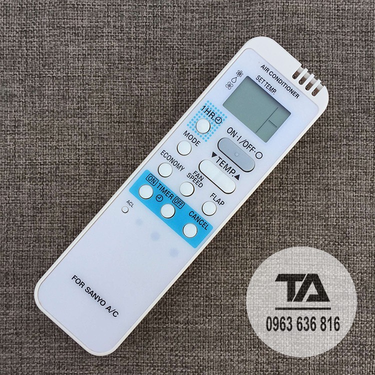 Điều khiển điều hòa Sanyo┃Remote máy lạnh Sanyo