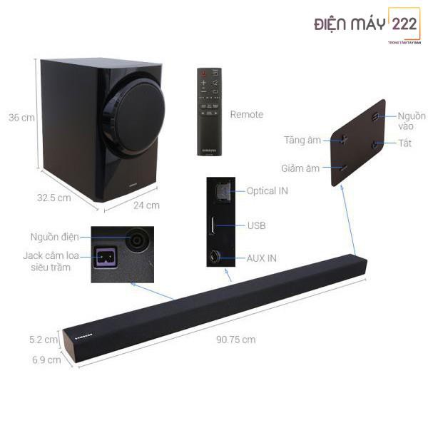 [Freeship HN] Loa thanh soundbar Samsung 2.1 HW-K350 150W  chính hãng