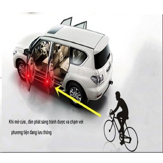 Bộ 2 Đèn Led găn cửa ô tô cảm biến cảnh báo mở cửa