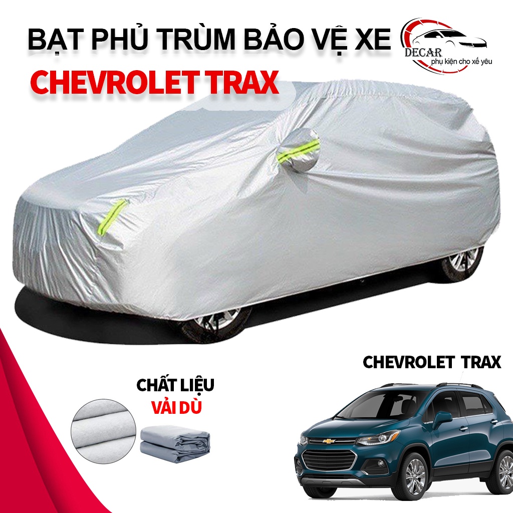 Bạt vải dù oxford bảo vệ xe ô tô, áo trùm oto chống nắng nóng, mưa cho xe CHEVROLET TRAX