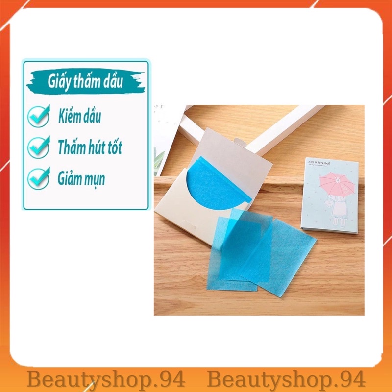 Giấy Thấm Dầu 50 Tờ Hàng Nội Địa Trung (Mẫu Ngẫu Nhiên)