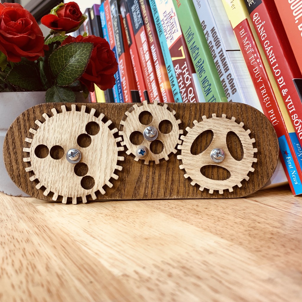 Đồ Chơi Thông Minh Benrikids Bánh Răng Truyền Động Móc Nối Bằng Gỗ, Giáo Cụ Montessori