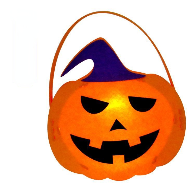 Lồng Đèn Hình Bí Ngô Halloween Phát Quang Độc Đáo