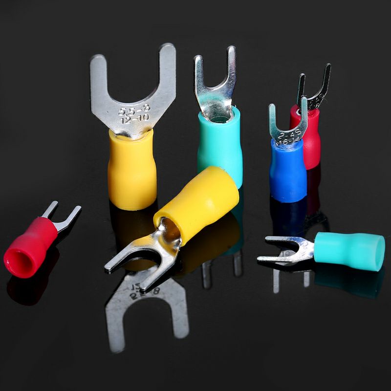 Đầu cốt chỉa bọc nhựa  - Đầu cos chữ Y - Đầu cos chẻ - Đầu cos chỉa phủ nhựa / 1.25-3 / 1.25-4 / 2-3 / 2-4
